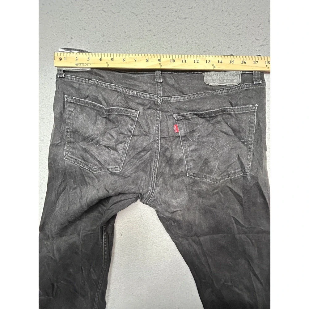 Levi's 512 Slim Taper Denim Black W36 L30 Mens